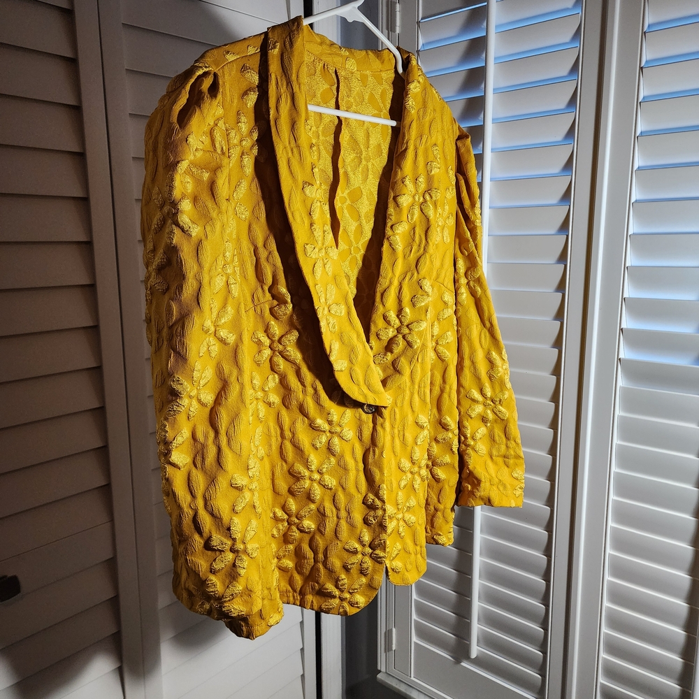 Yellow Floral Women's Blouse